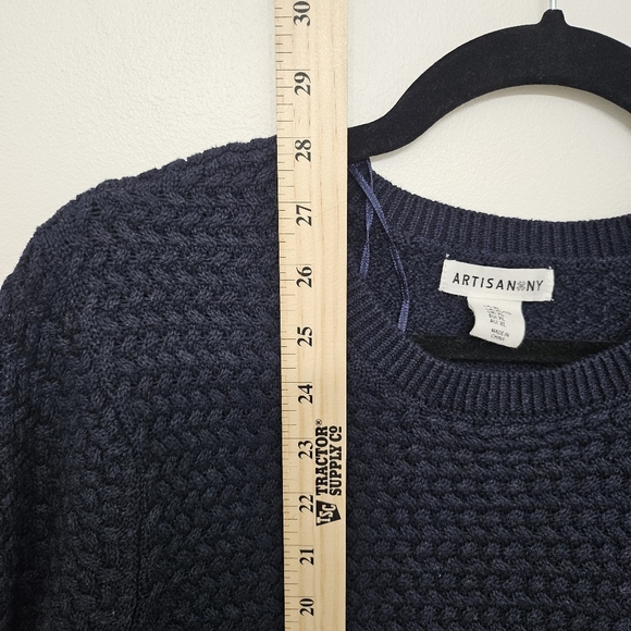 Artisan NY Cozy Knit Womens Sweater in Navy size XL - Picture 8 of 9